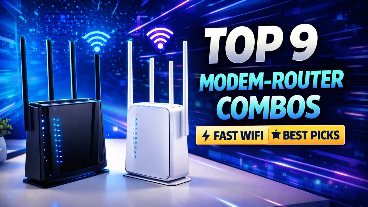 Top 9 Best Modem Router Combos🔥🚀| High-Speed WiFi & Stability🔥🚀
