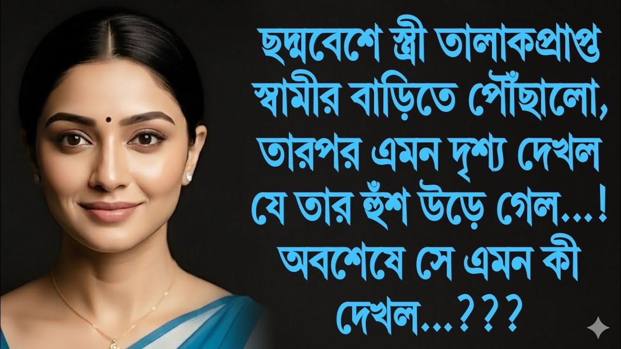 স্ত্রী ছদ্মবেশ ধারণ করে তার তালাকপ্রাপ্ত স্বামীর বাড়িতে পৌঁছলো এবং এমন দৃশ্য দেখল যে সে হতবাক হয়ে.
