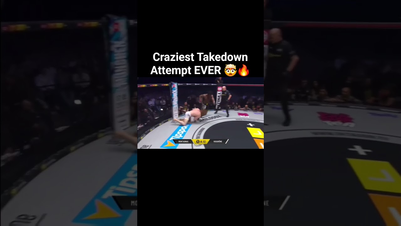 Craziest Takedown Attempt EVER 🤯🔥 #bjj #mma #Octagon
