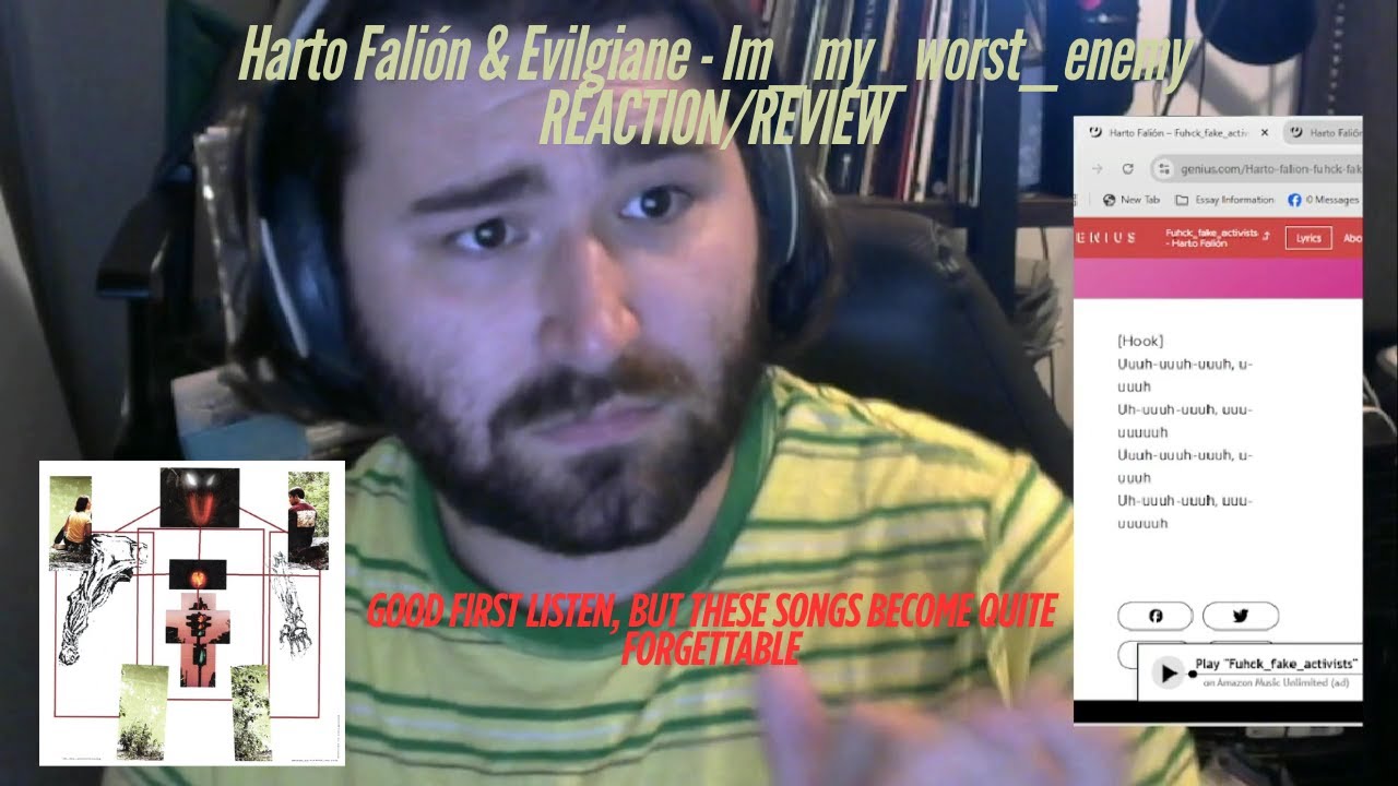Harto Falión & Evilgiane - Im_my_worst_enemy REACTION/REVIEW