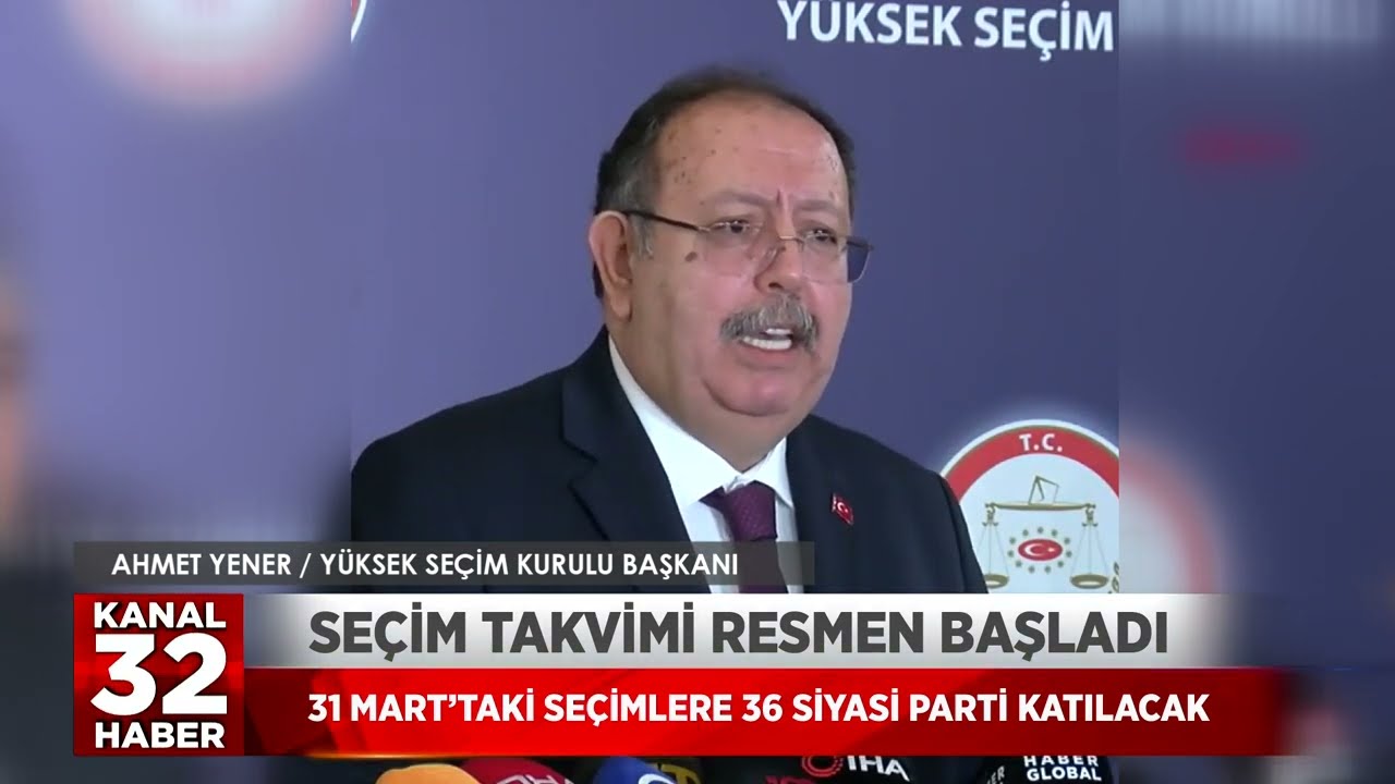 se&ccedil;im takvimi resmen başladı