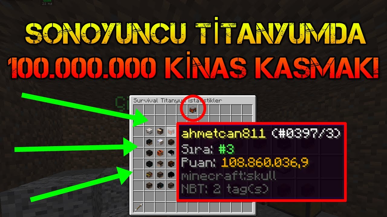 SONOYUNCU TİTANYUMDA 100.000.000 KİNAS KASMAK! Titanyumda Nasıl 100M Kinas Kastığımı Anlatıyorum!
