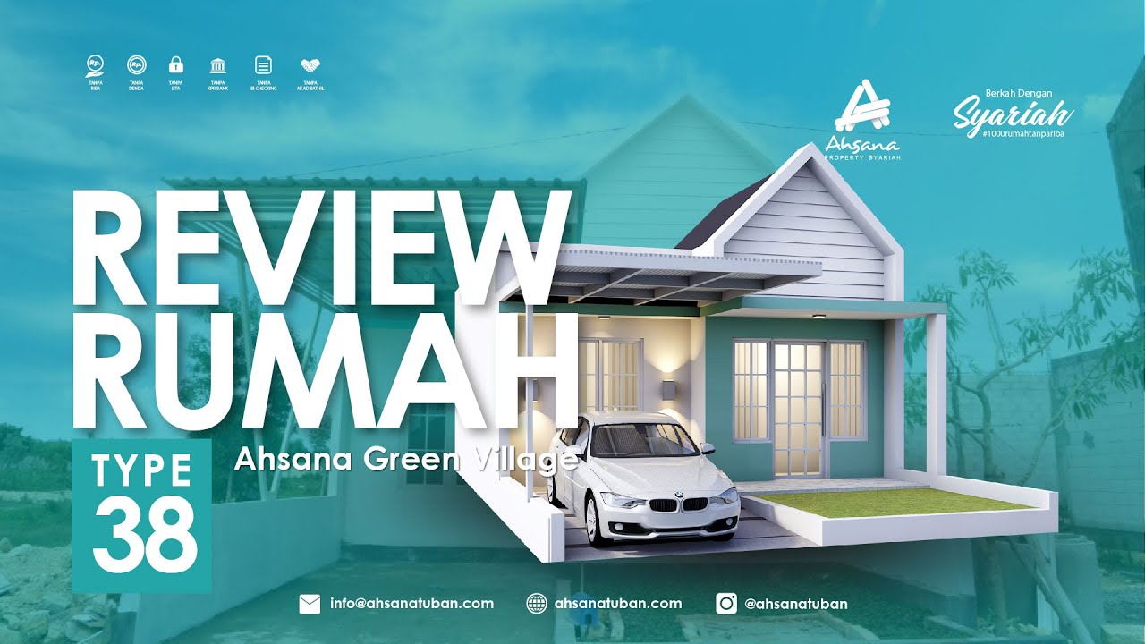 Review Rumah Tipe 38 Luas 6x13 - Desain Vintage Modern