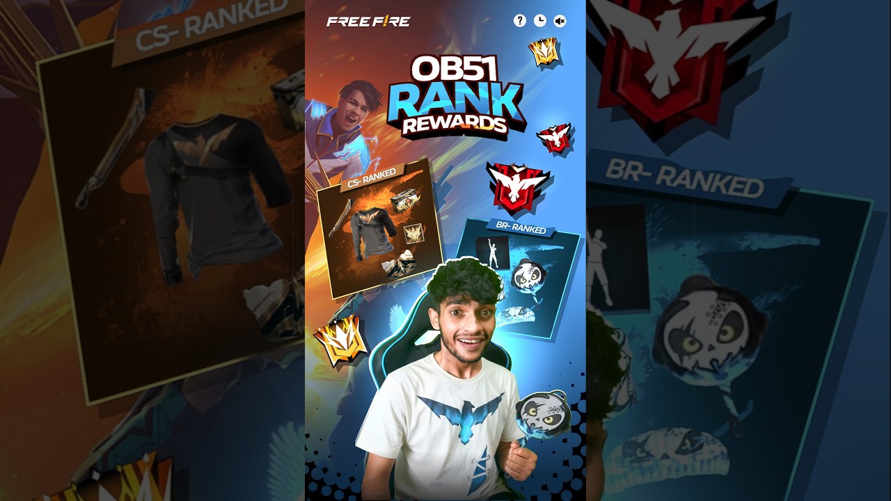 Day 58: FF Update 📢 Rank Season Rewards #freefire #shorts