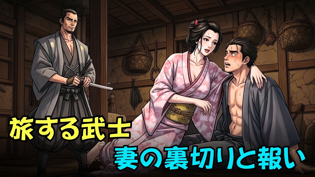 流浪の武士を夫に持つ妻――村に残された心が堕ちた時| 日本昔話・因果応報