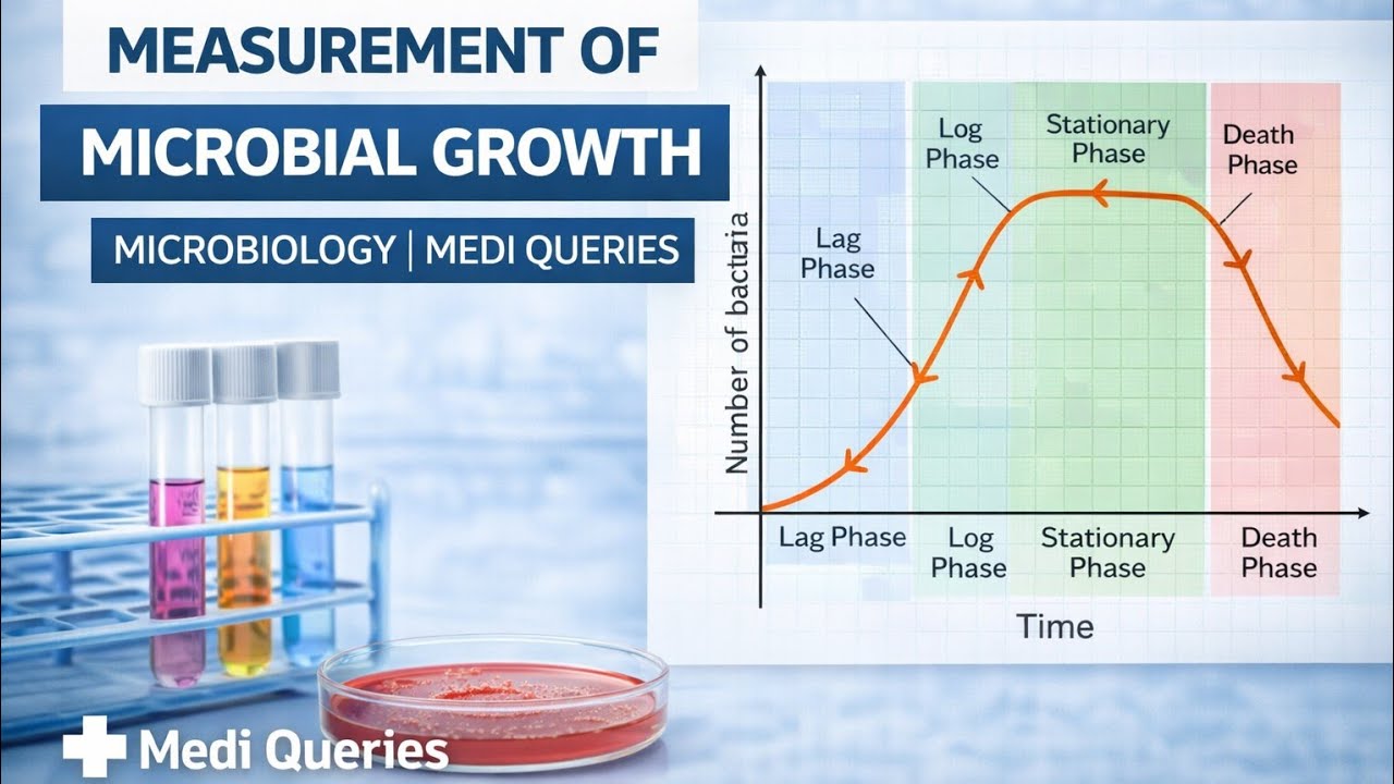 Measurement of Microbial Growth || Microbiology || Medi Queries