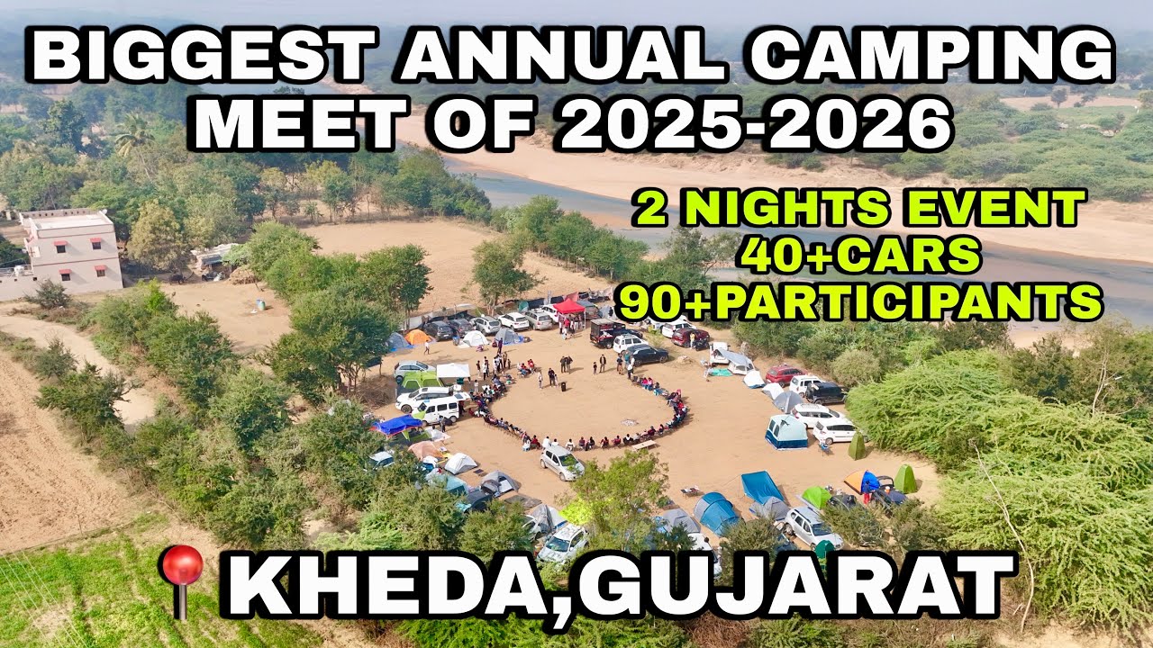 Biggest Annual Camping Meet Of 2025|Camping Meet Of 2025 At Vatrak Riverfront Gujarat|Camping Meetup