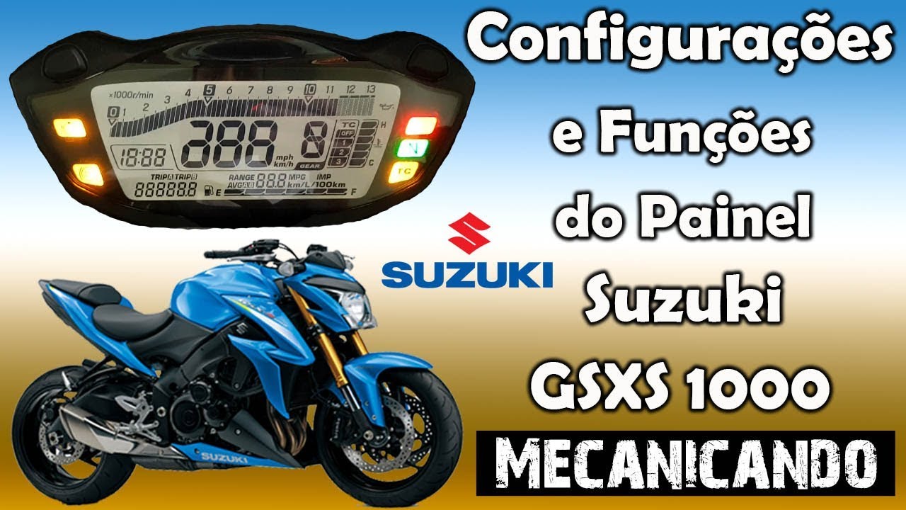 Funções e Configurações do Painel da Suzuki GSXS 1000