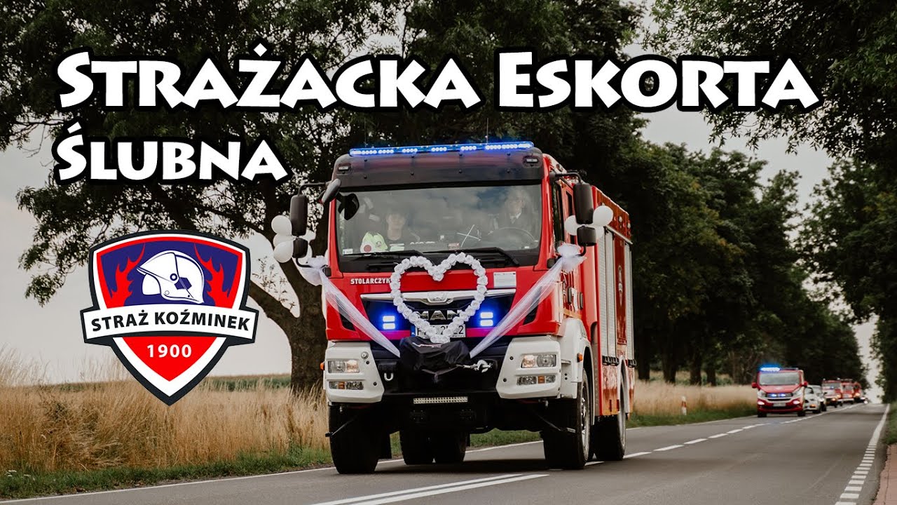 Strażacka Eskorta Ślubna 👰🤵🚒 Straż Koźminek