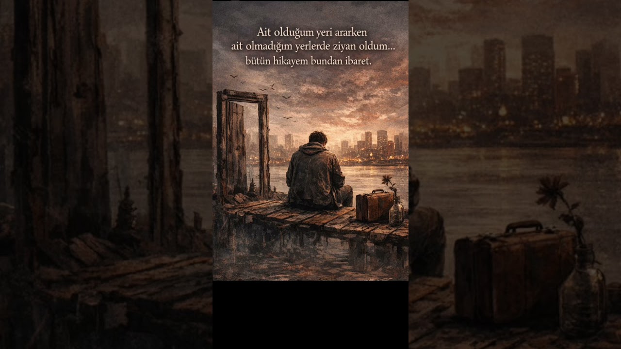 Ait olduğum yeri ararken ait olmadığım yerlerde ziyan oldum