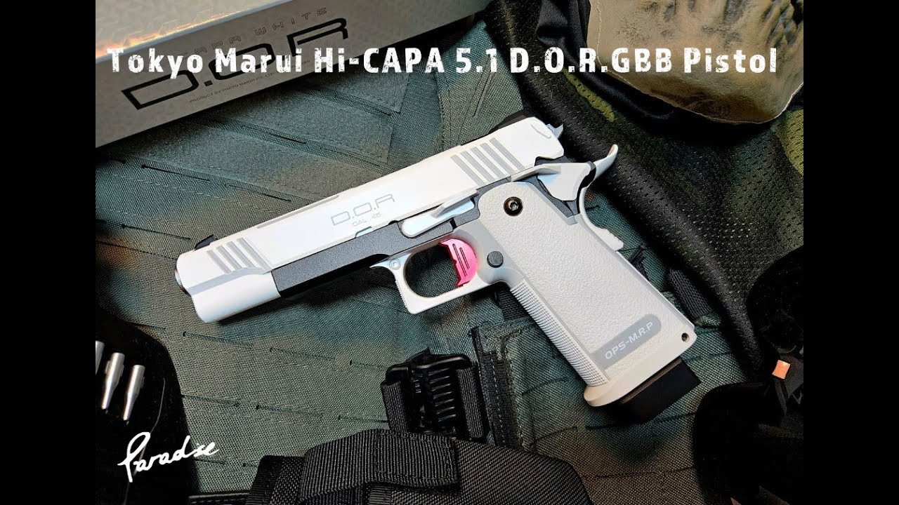 【超帥白魂降臨】Tokyo Marui Hi-Capa D.O.R. White 版實測！光學直上＋強勁反衝🔥