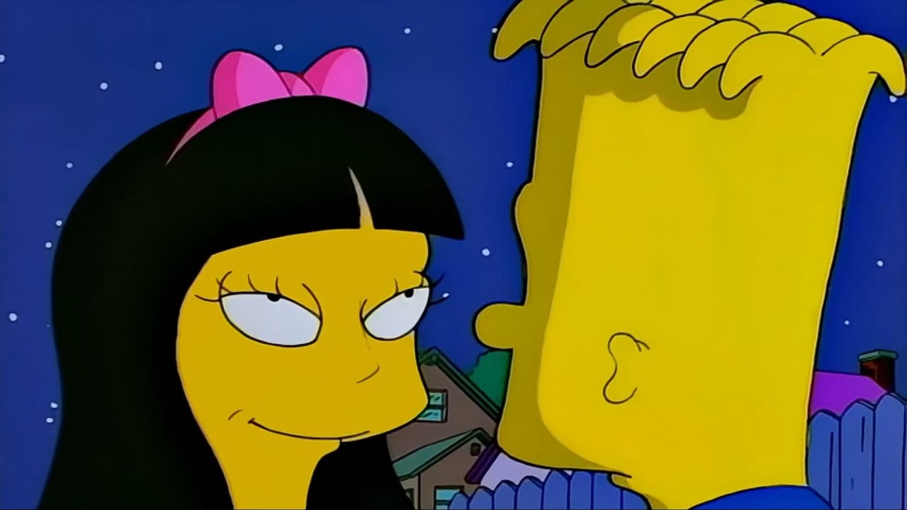 BART NAMOROU UMA CRENTE PSICOPATA NESSE EPISÓDIO KKKK (os simpsons)