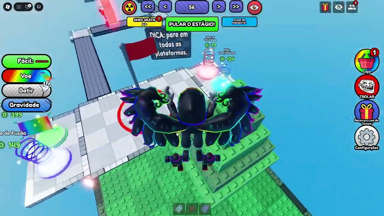 passando raiva no troll obby