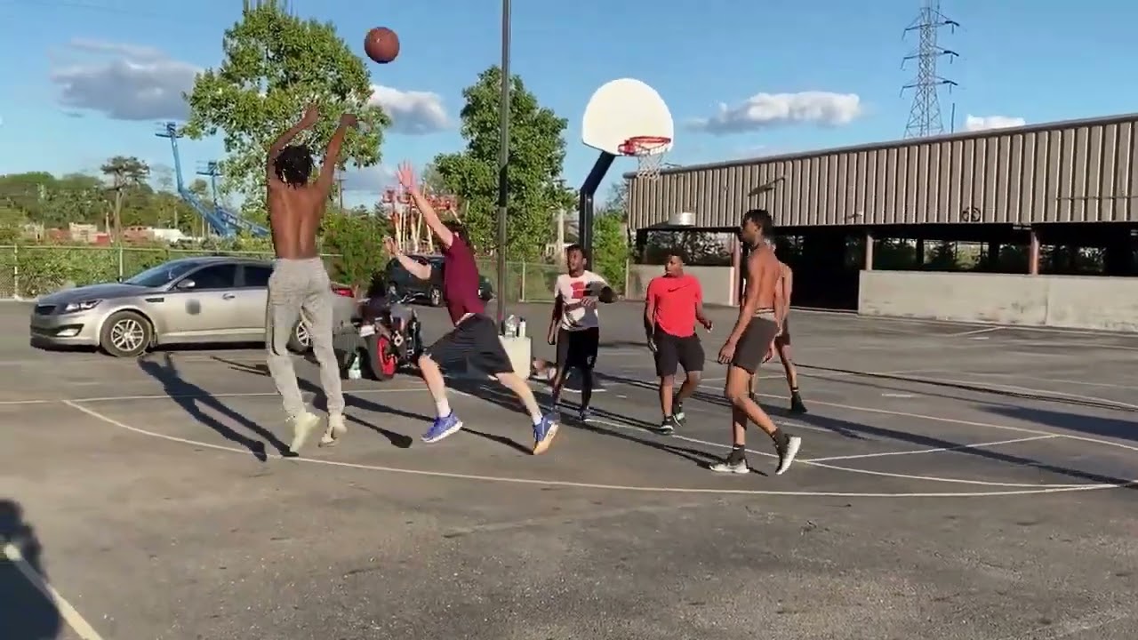 4v4 vs Trash Talkers For $100!! [4v4 Basketball At The Park] [2021]