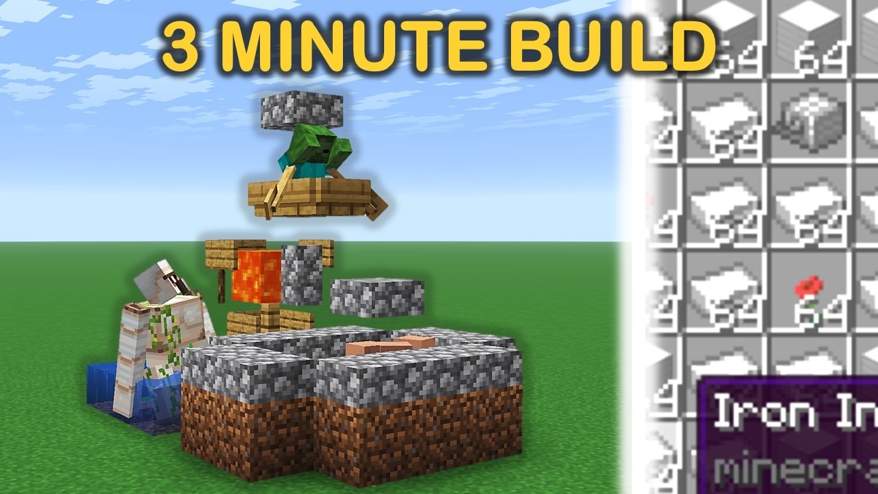 Я создал САМУЮ ПРОСТУЮ ферму железа в истории || Урок по Minecraft 1.21.11