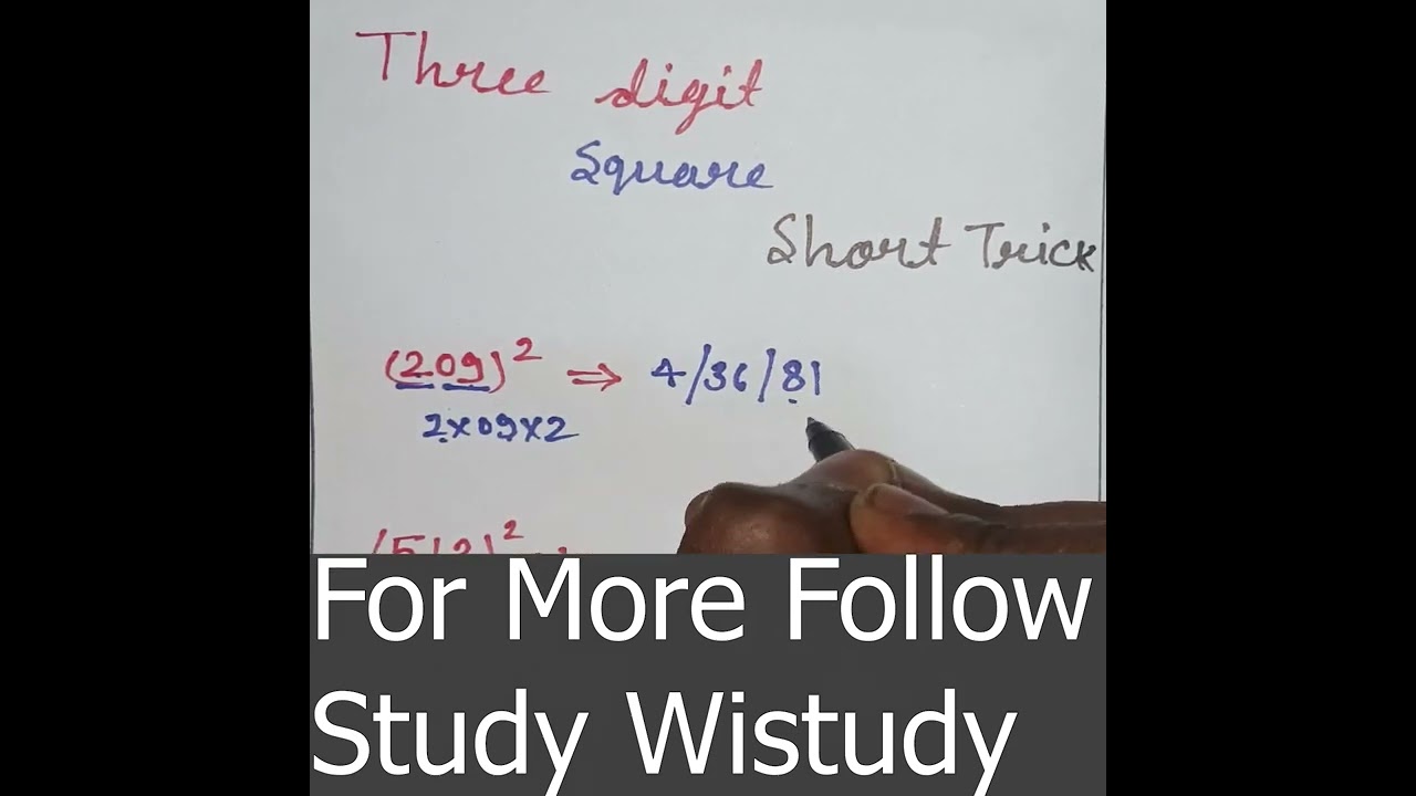 🔥 Find 3 digit squares (varg)  in 2 seconds 🔥  #tricks  #vedicmaths #shorts