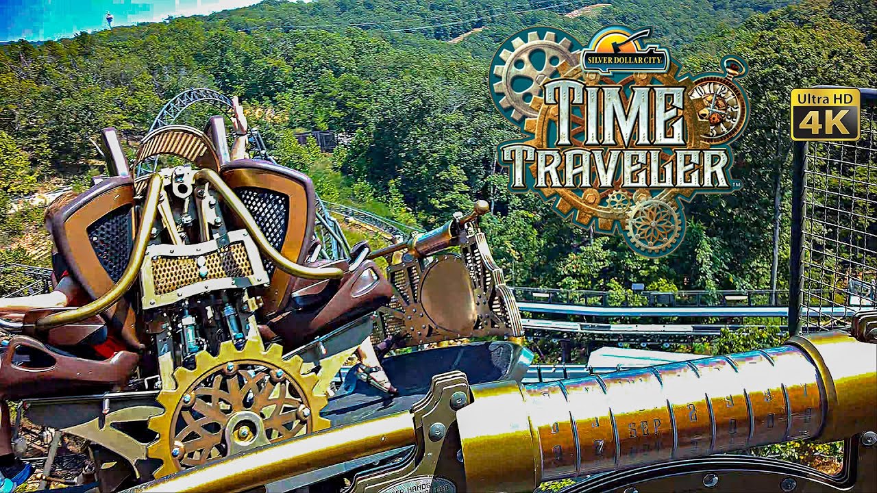 2024 Time Traveler Roller Coaster On Ride Back 4K POV Silver Dollar City