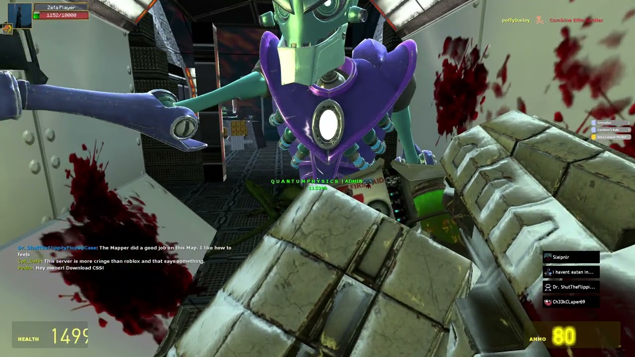 Garry's Mod: A bunch of Zeta Players Killing Each Other (ft. The Nextbots)