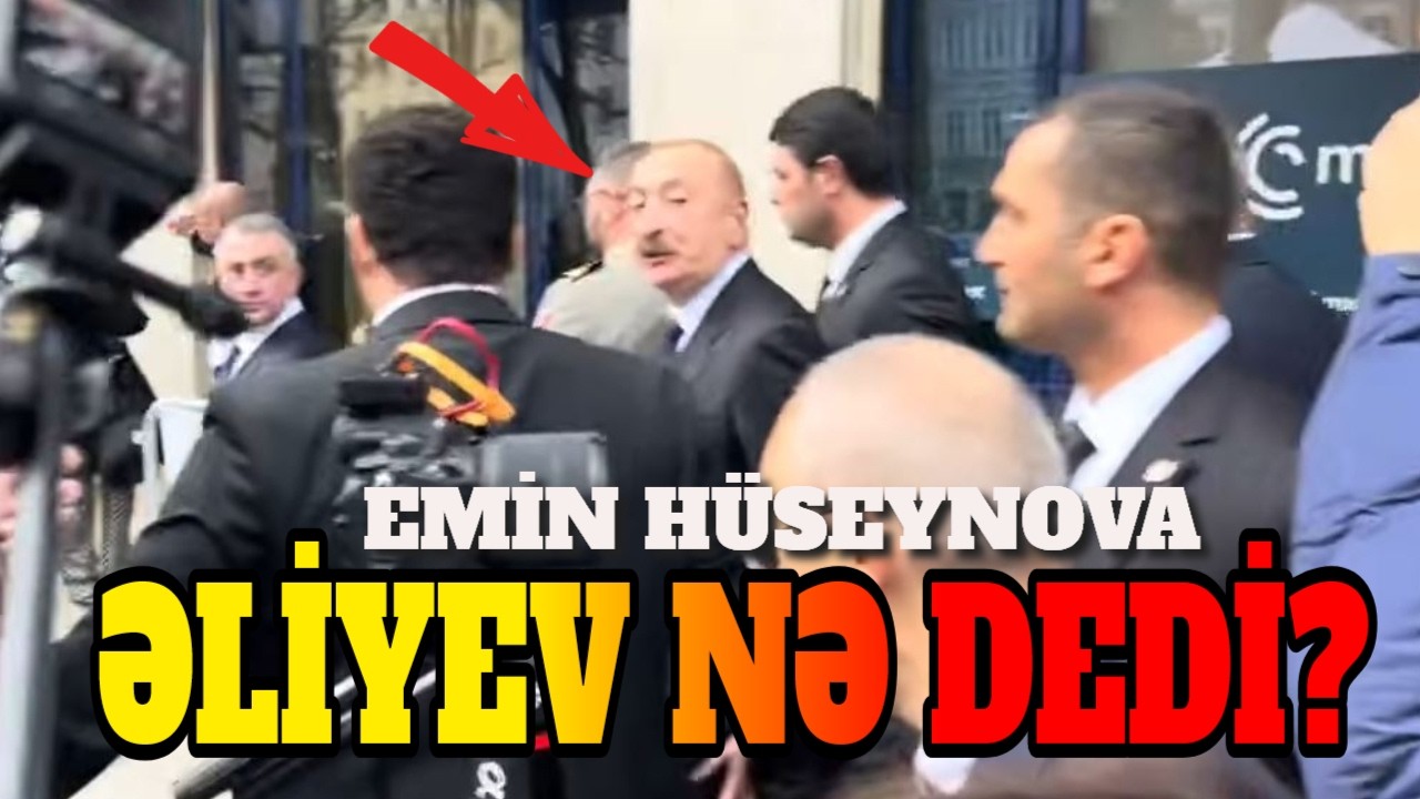 Görün Əliyevi jurnalistlərdən necə qoruyurlar! Emin Hüseynovun çəkdikləri
