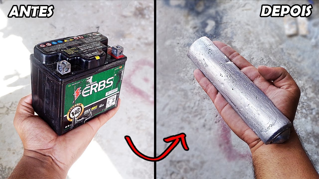 Como Extrair o Chumbo de Baterias Automotivas - How to Remove Lead from Car Batteries