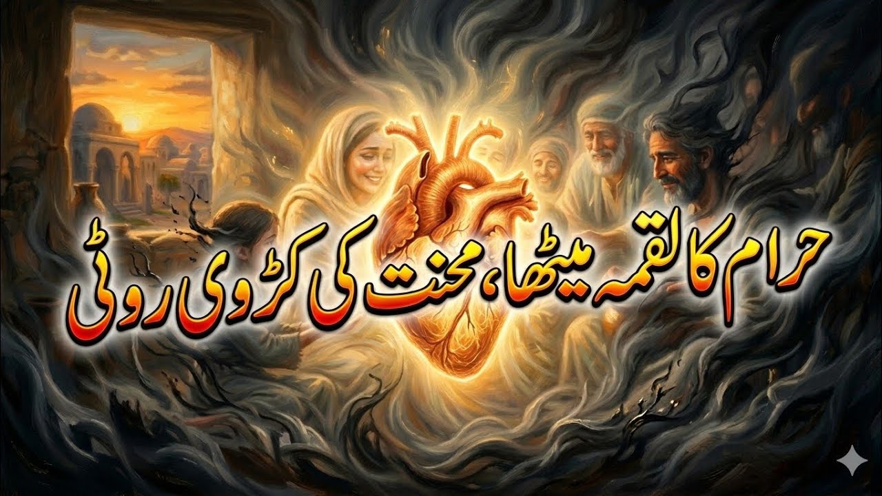 حرام کا لقمہ میٹھا؟ محنت کی کڑوی روٹی بہتر! |   Moral Story  | Urdu Hindi Kahani | EB Voice 🔊