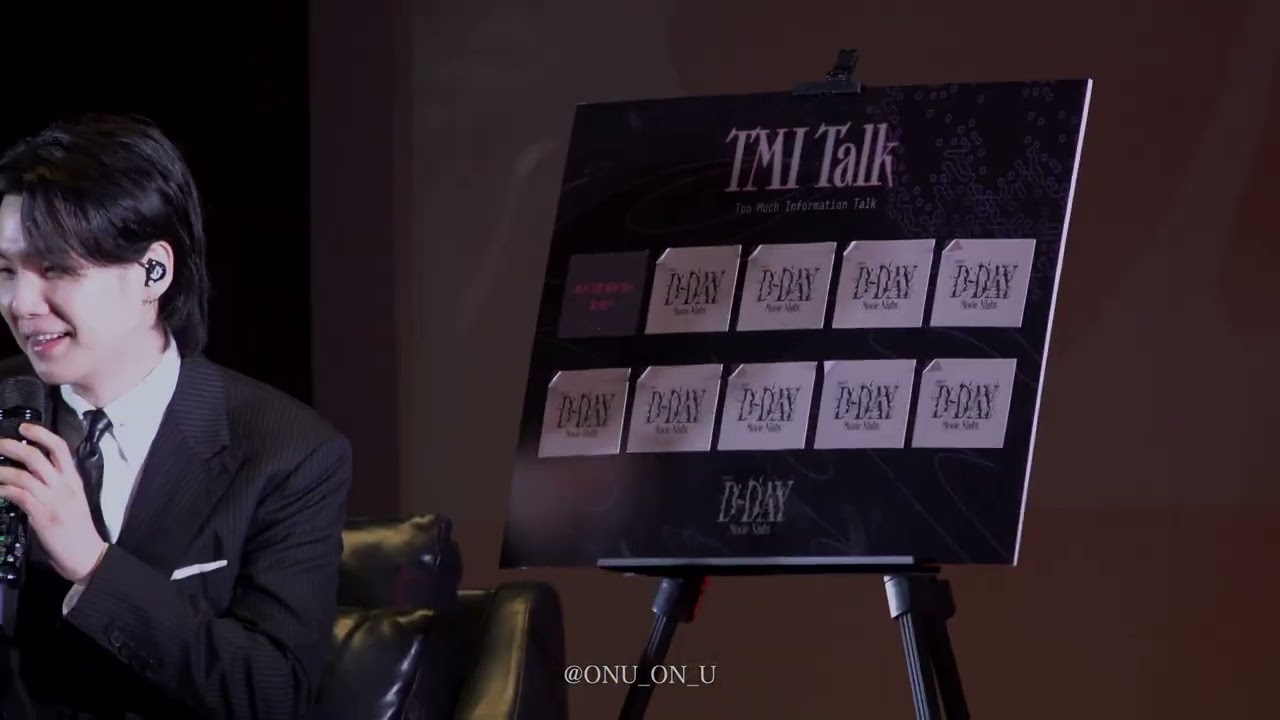 230520 D-DAY : Movie Night SUGA Agust D 슈가 어거스트디 디데이 뮤비나잇 팬미팅 1/2