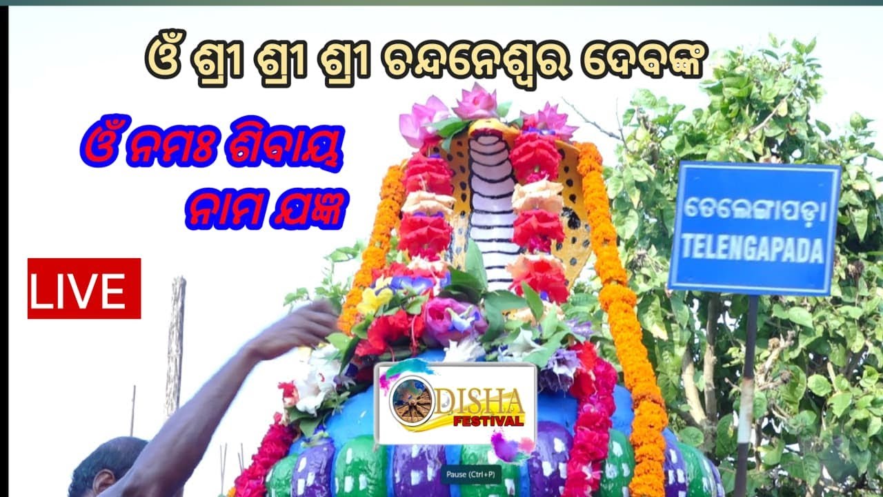 🔴LIVE ତେଲେଙ୍ଗାପଡା ଶ୍ରୀ ଚନ୍ଦନେସ୍ଵର ଦେବଙ୍କ ଓଁ ନମଃ ଶିବାୟ ନାମ ଯଜ୍ଞ ସିଧାପ୍ରସାରଣ  ODISHA FESTIVAL ।