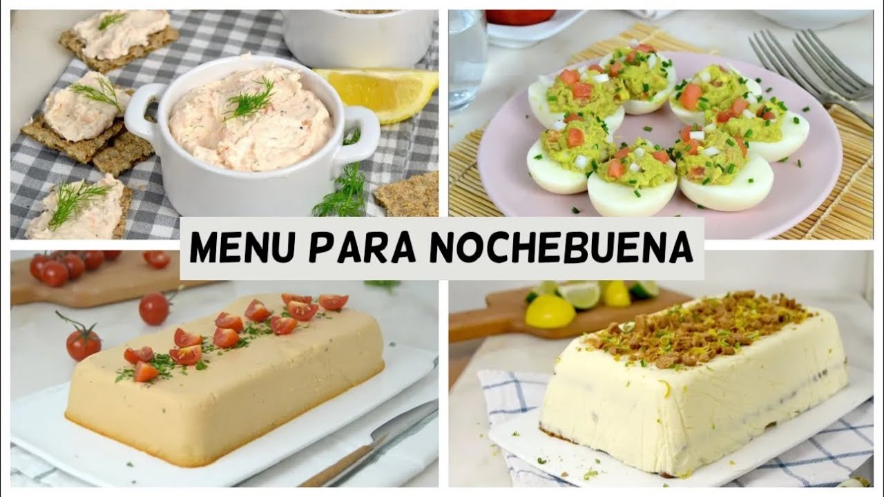 MENÚ para NOCHEBUENA. RECETAS FÁCILES para NAVIDAD