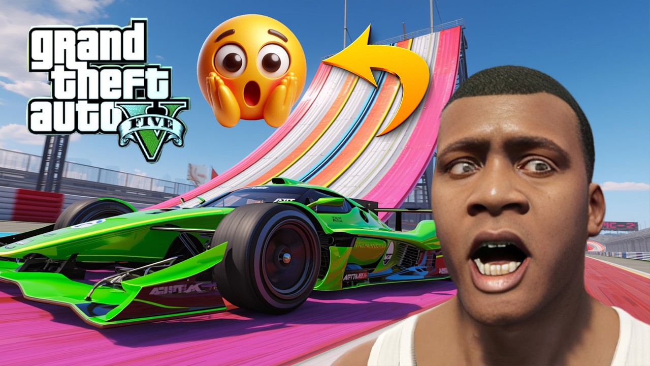 INSANE Formula Car Mega Ramp Jump 😱 | GTA 5 Stunts#gta5 #gaming