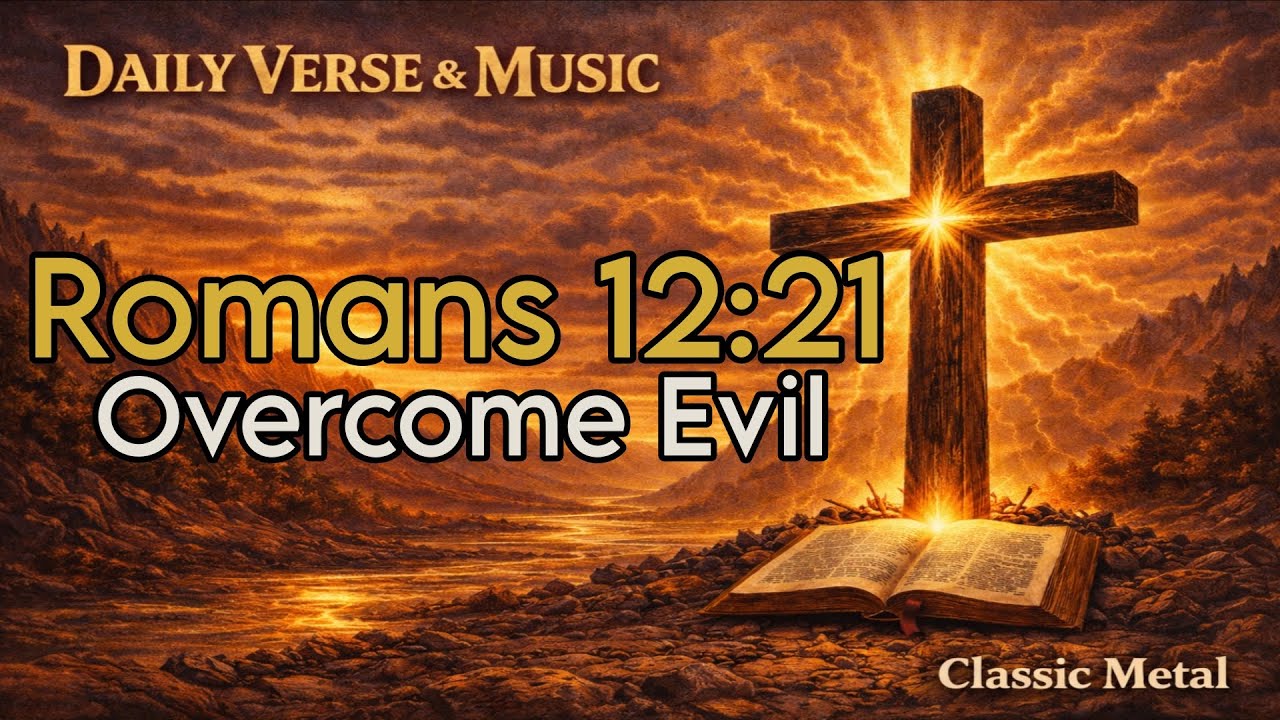 Overcome Evil–Christian Classic Metal|Daily Verse|Romans 12:21|NovaLumen|YouVersion Bible App #faith