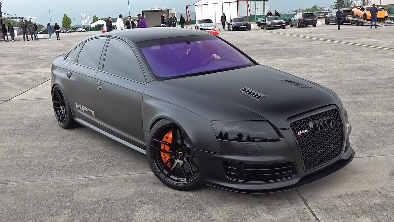 1250HP Audi RS6 5.0 V10 BiTurbo Sedan HPT - Start, Top Speed, Drag Racing, Pure Sound!