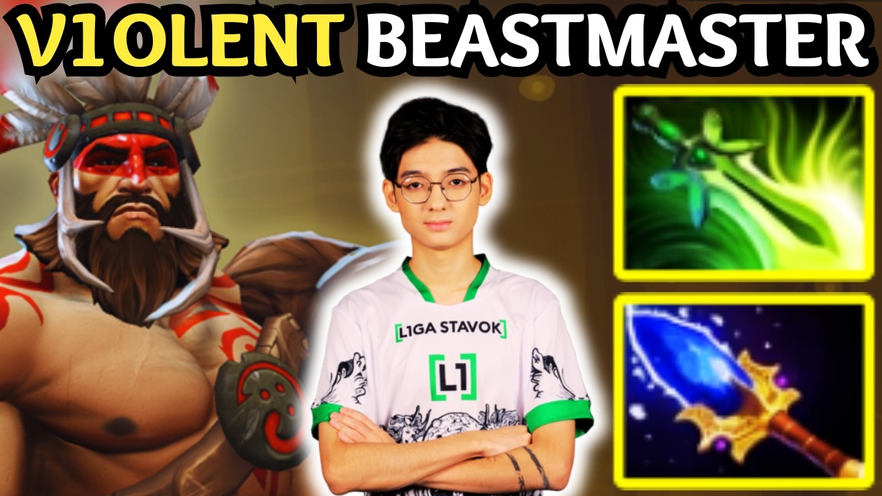 🔥 V1olent Beastmaster Carry is BROKEN in Patch 7.41a &mdash; 18 Kills Domination | Dota 2 Gameplay 🔥
