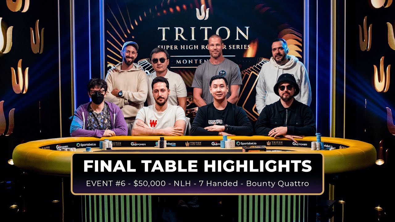 Triton Poker Montenegro 2024: Event #6 50K NLH Bounty Quattro Final Table Highlights