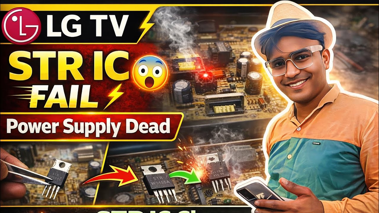LG TV STR IC Problem | STR IC Change & Repairing | Power Supply Fix | RK Multi Electronic