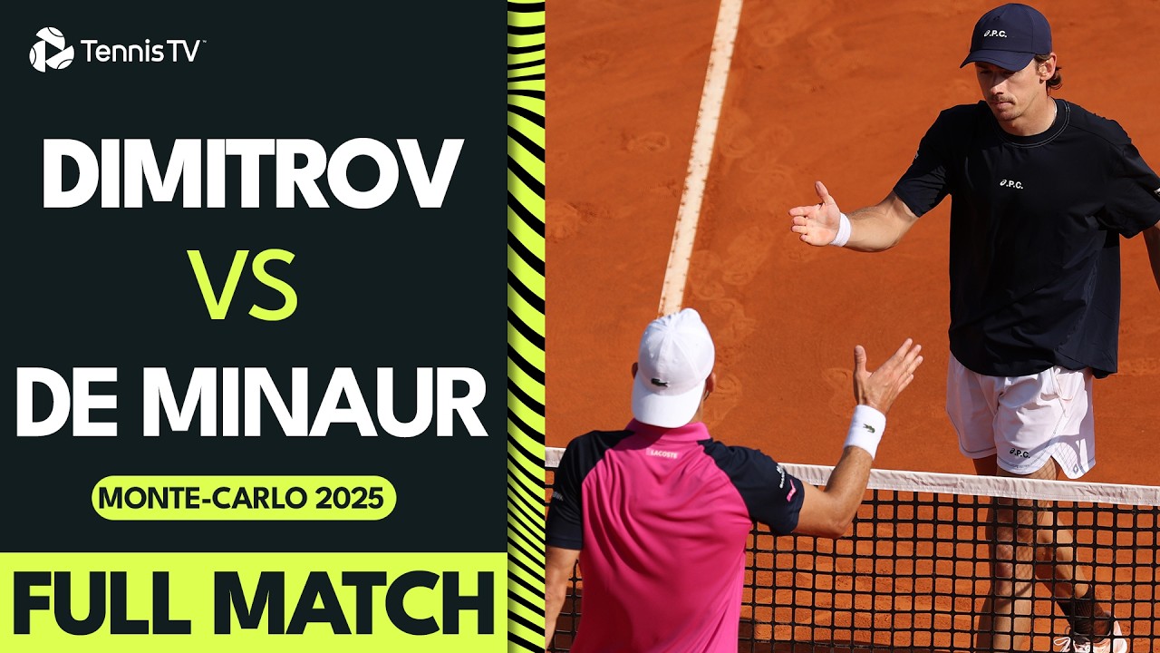When De Minaur RACED Past Grigor Dimitrov 😨 | FULL Monte-Carlo 2025 Quarter-Final