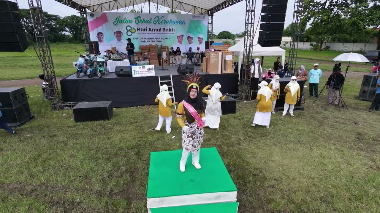 PAGELARAN MUSIK PERKUSI/GURU RA SE-KAB TEGAL/HUT KEMENAG KE 80