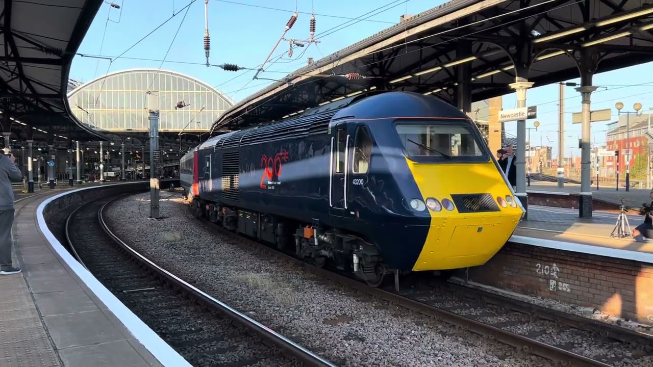 An Intercity 125 Set Departs Newcastle on a Railtour to Stanhope