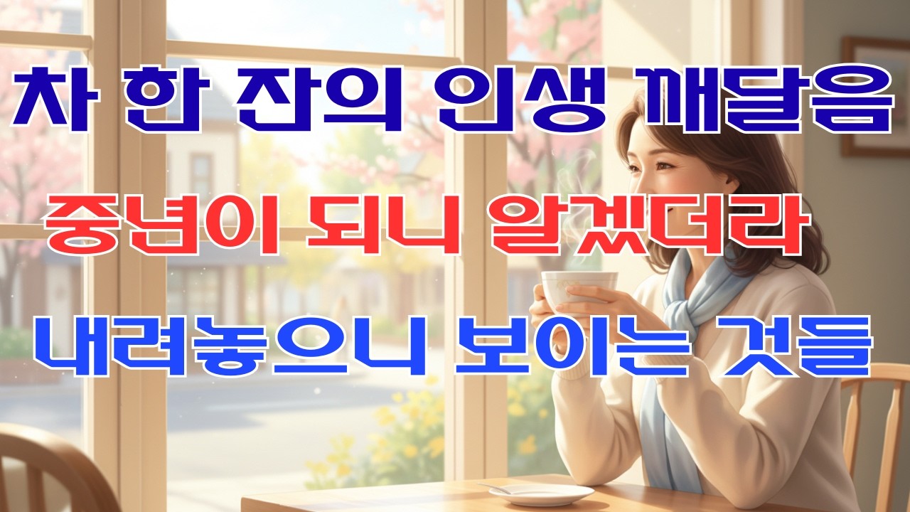 차 한 잔 마시다 인생을 깨달았습니다