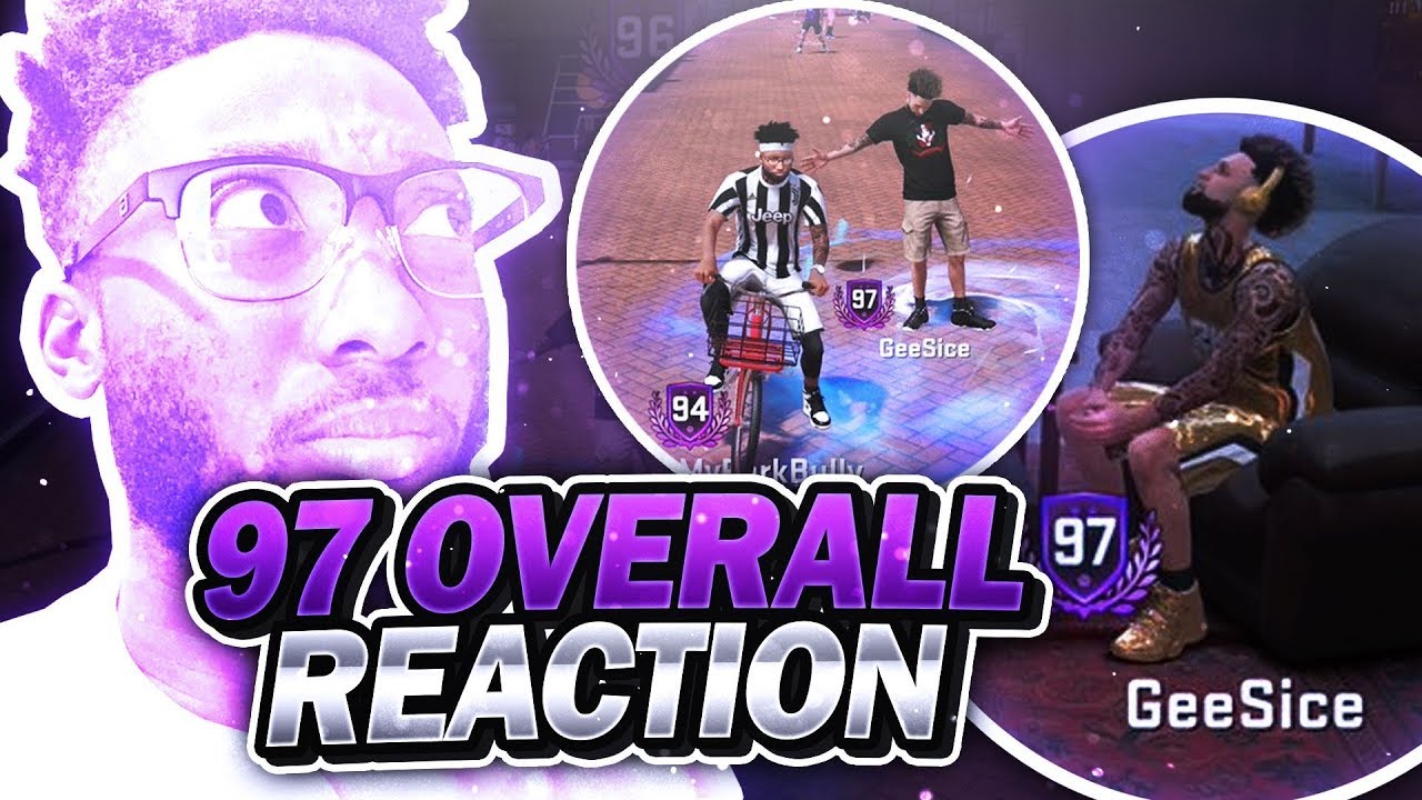 97 OVERALL REACTION WITH GEESICE! 2K GAVE SECRET SPECIAL GOLDEN CLOTHES NEVER BEFORE SEEN NBA 2K18 !