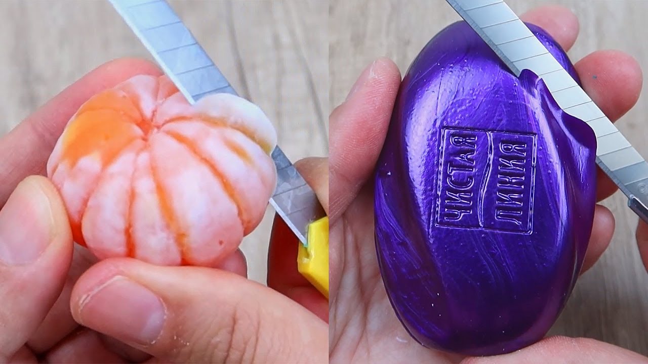 Relaxing Soap Cutting ASMR. Satisfying Soap and lipstick cutting. Corte de jabón - 1072