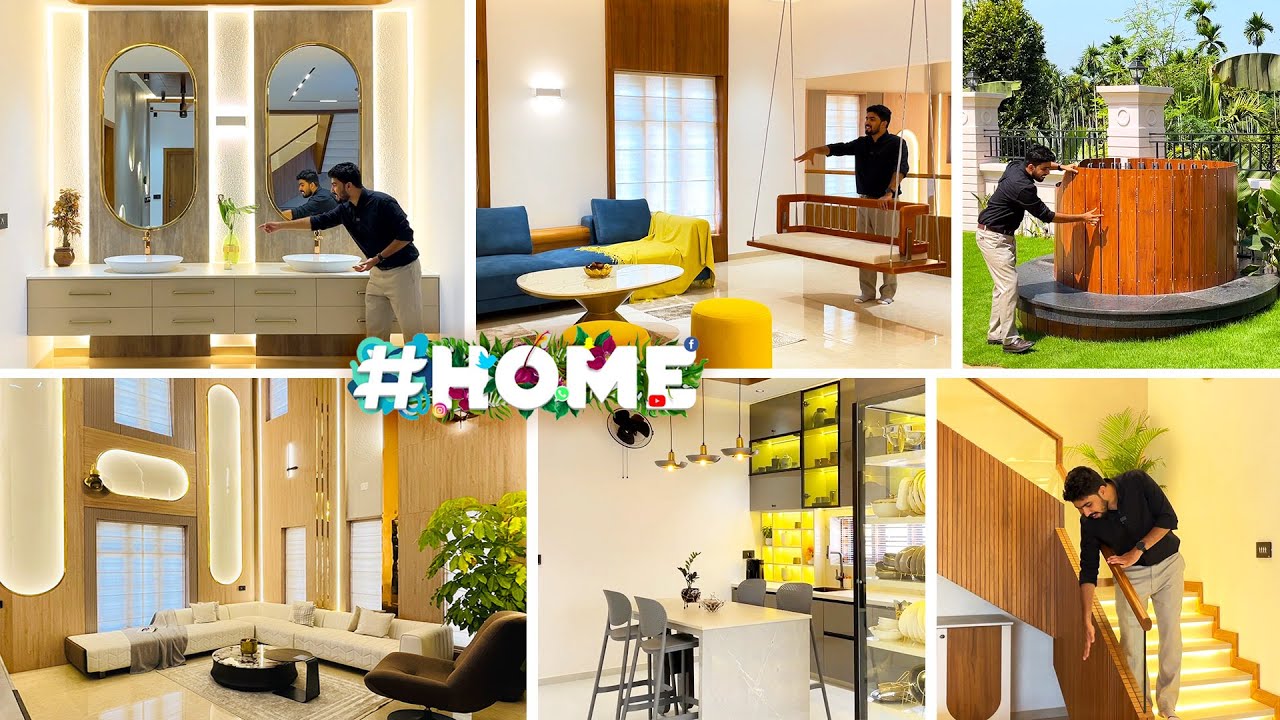 ഇന്റീരിയർ കൊണ്ട് അത്ഭുതപെടുത്തിയ വീട്😍😍 | Trending Home Tour | Hijas Aneer Architecture