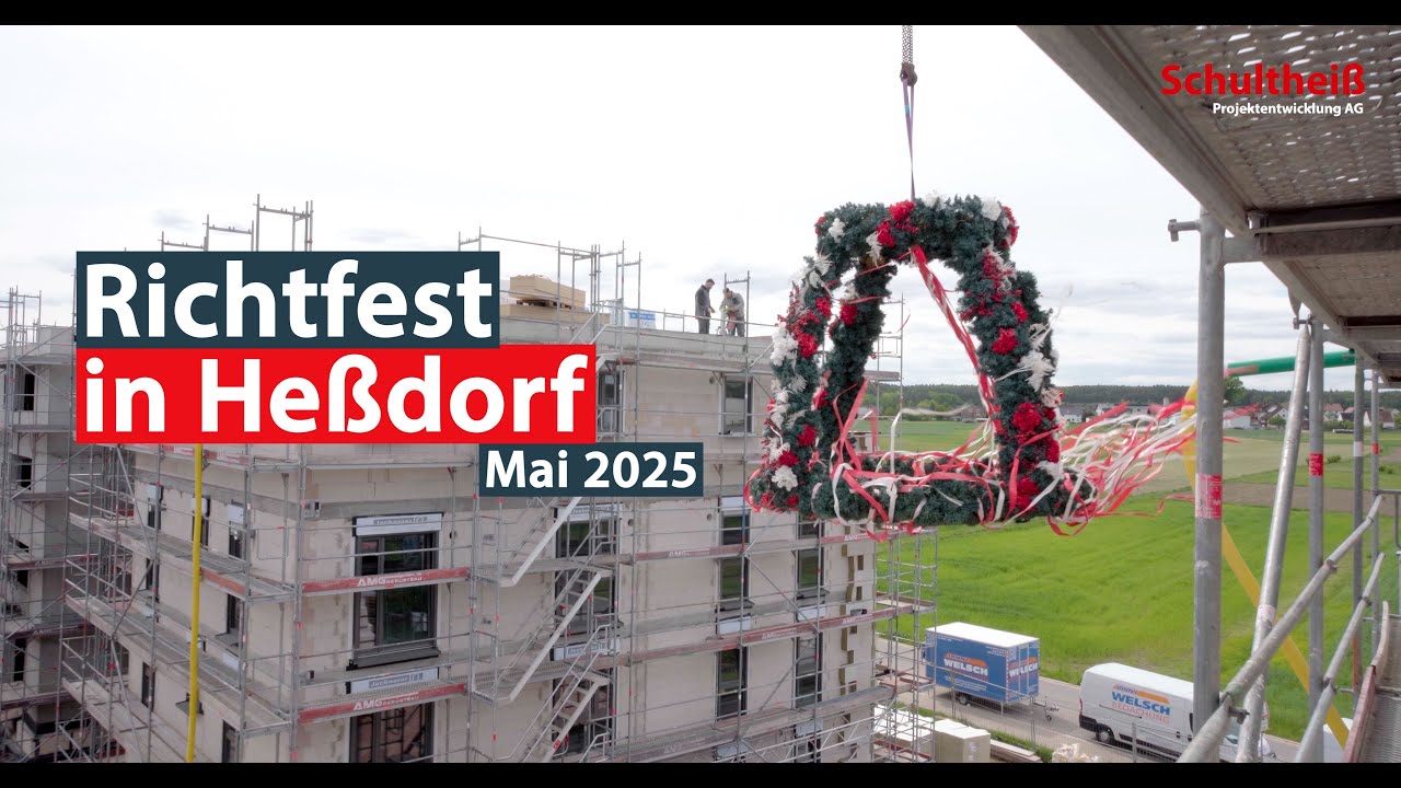 Richtfest am Sonnenring in Heßdorf | Neubau von 92 geförderten Wohnungen