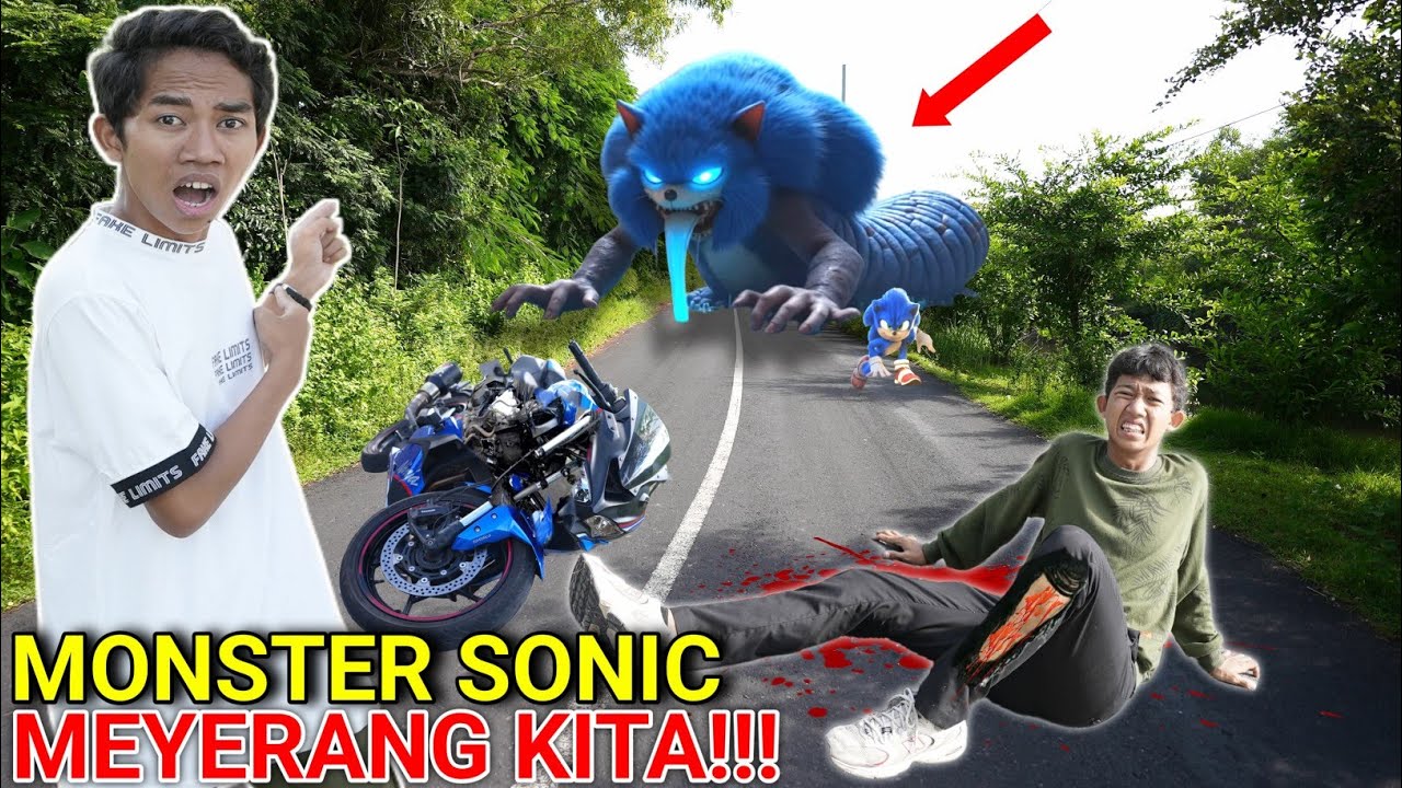 PANIK😱 ARIK SAPUTRA DIC3GAT MONSTER SONIC EXE SAMPE J4TUH DARI MOTOR?? | Mikael TubeHD