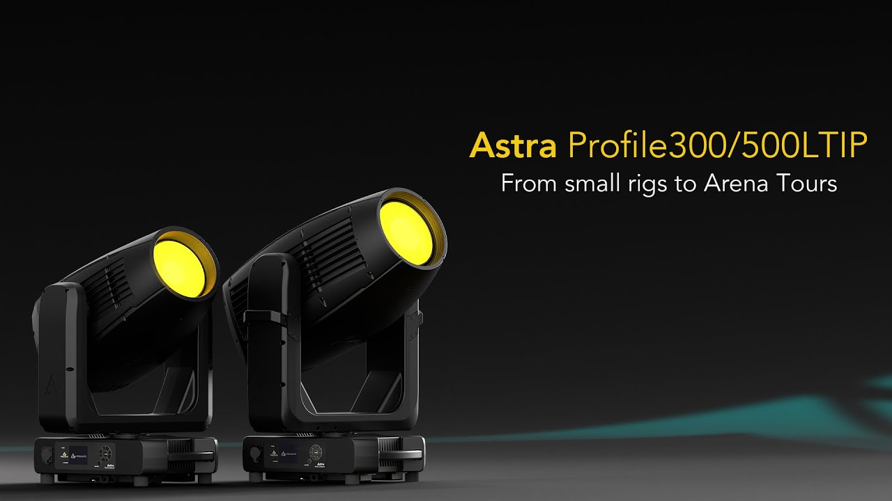 PROLIGHTS Astra Profile300LTIP and Astra Profile500LTIP | IP65 LED Moving Profile