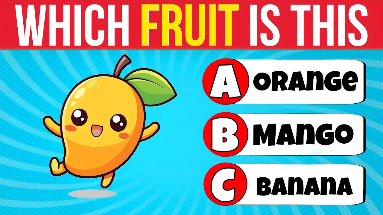 Which Fruit Is This? 🍓 | Cartoon Fruit Guessing Game for Kids 🎨👶
