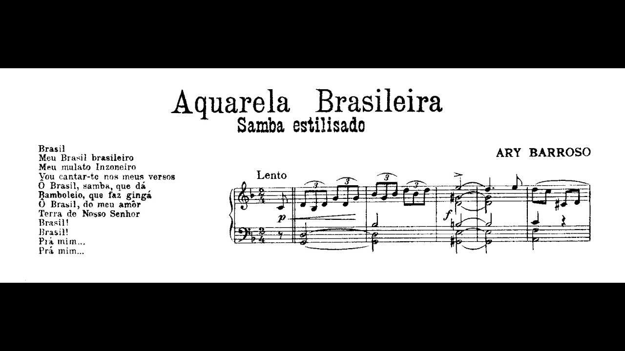 Ary Barroso - Aquarela do Brasil (Marco Bernardo, piano)