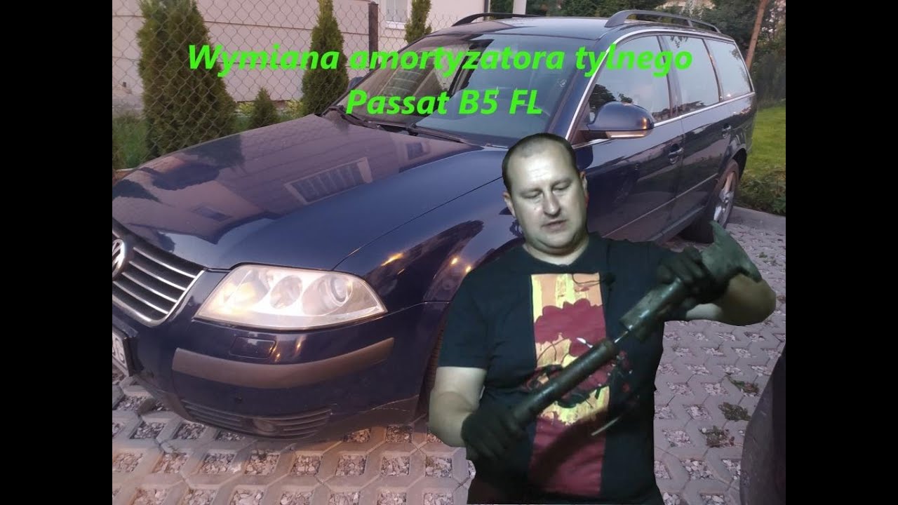 Wymiana amortyzatora tylnego Passat B5 FL