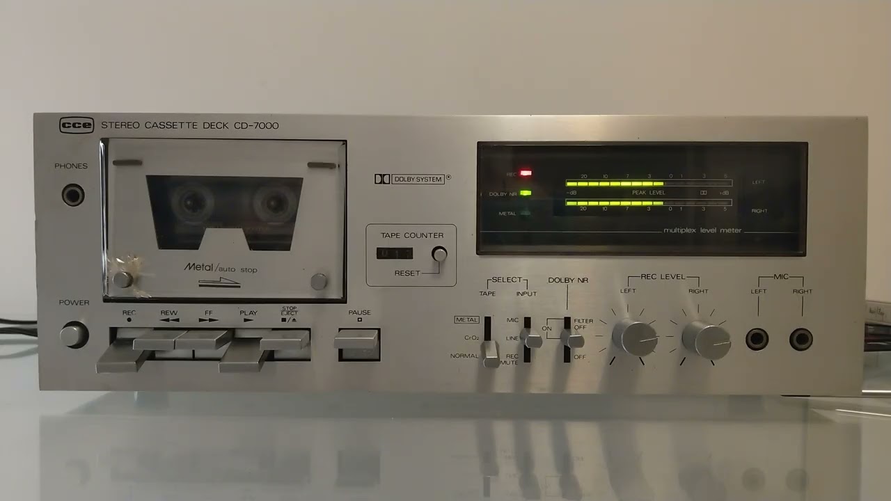 [À VENDA] CCE Stereo Cassette Deck CD-7000