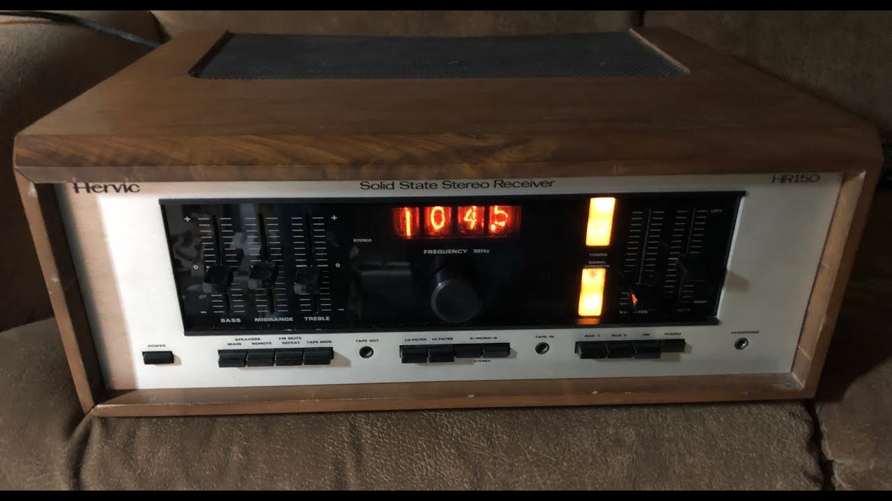 Hervic HR150 Stereo Receiver with Nixie tube display (1974, USA)
