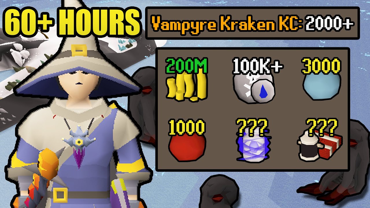 60+ Hours of Vampyre Kraken | UIM Collection Log Completionist (#69) [OSRS]